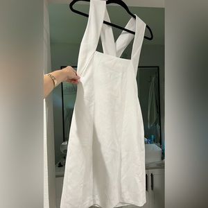 White mini HALSTON dress!